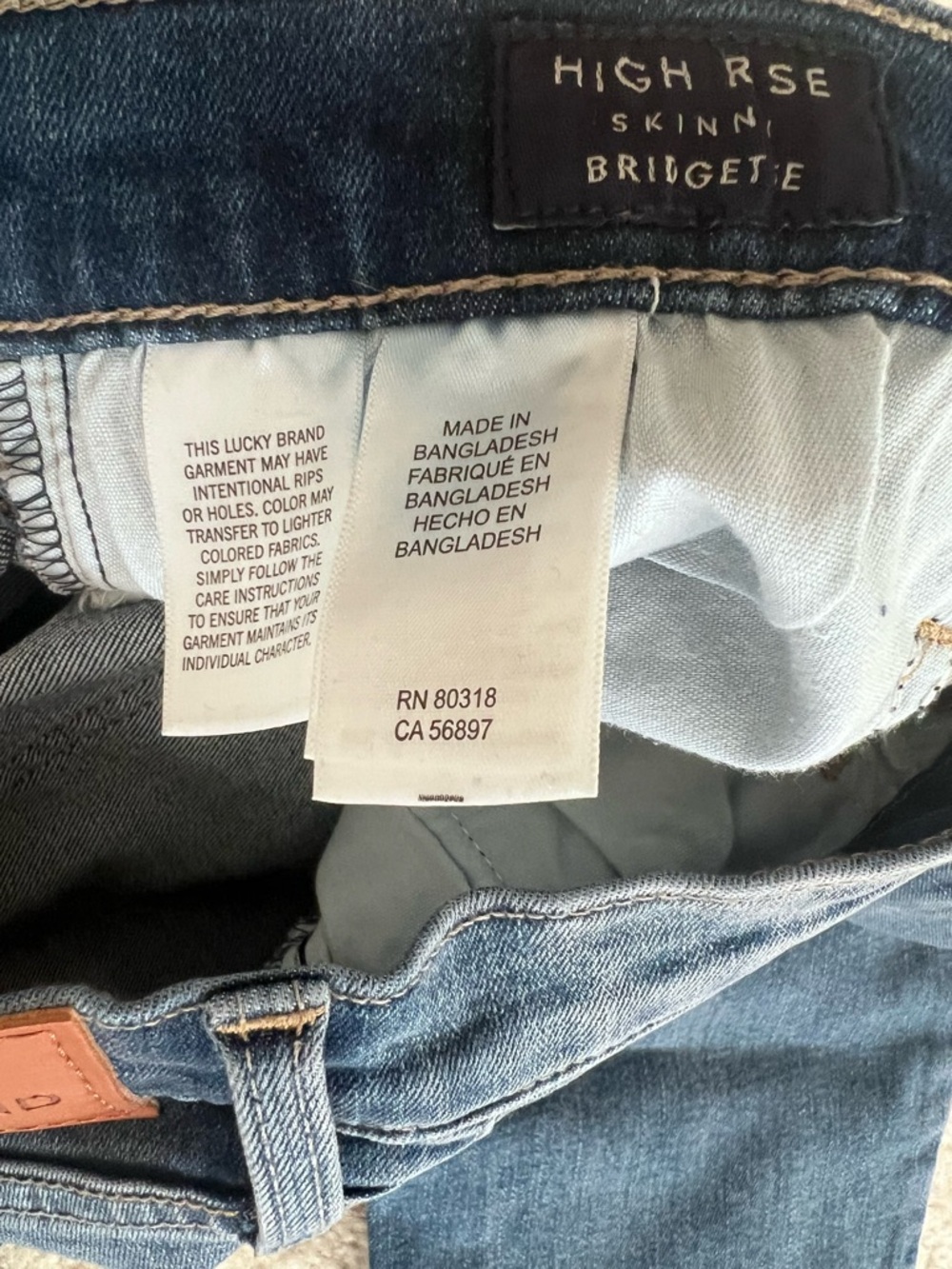 For SHADESNARTS ONLY
Lucky Brand Dark Wash High Rise Skinny Bridgette Jeans 28 - Picture 7 of 9